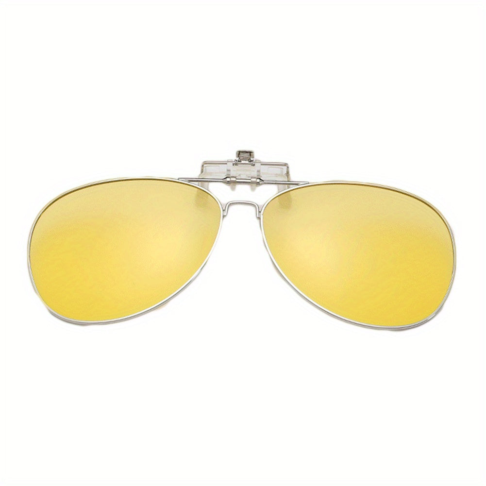 SOOLALA Alloy Frame Polarized Clip on Sunglasses