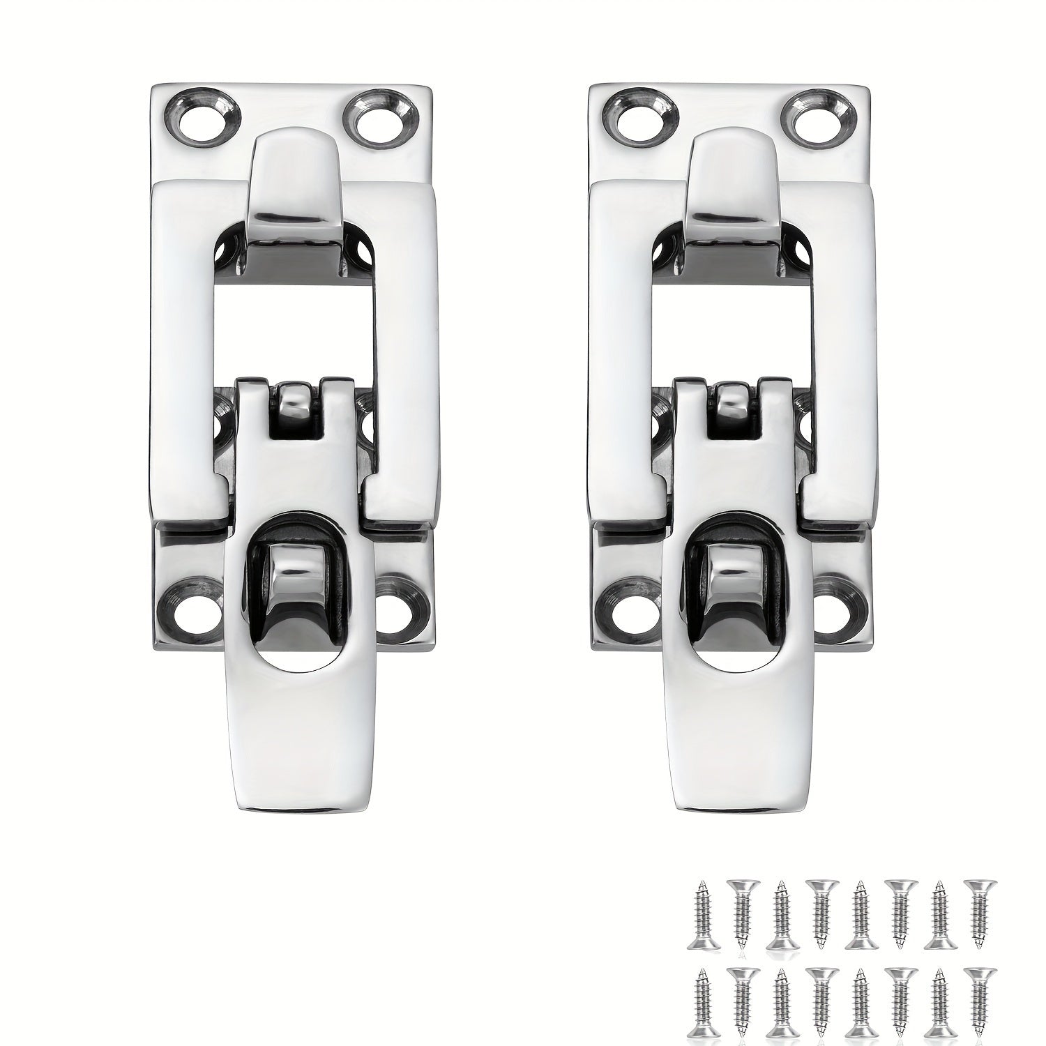 2pcs Marine Anti Rattle Latches Boat Door Hatch Hold Down 316 Stainless Steel