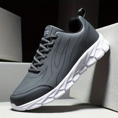Men's Lace up Sneakers Anti skid Athletic Shoes