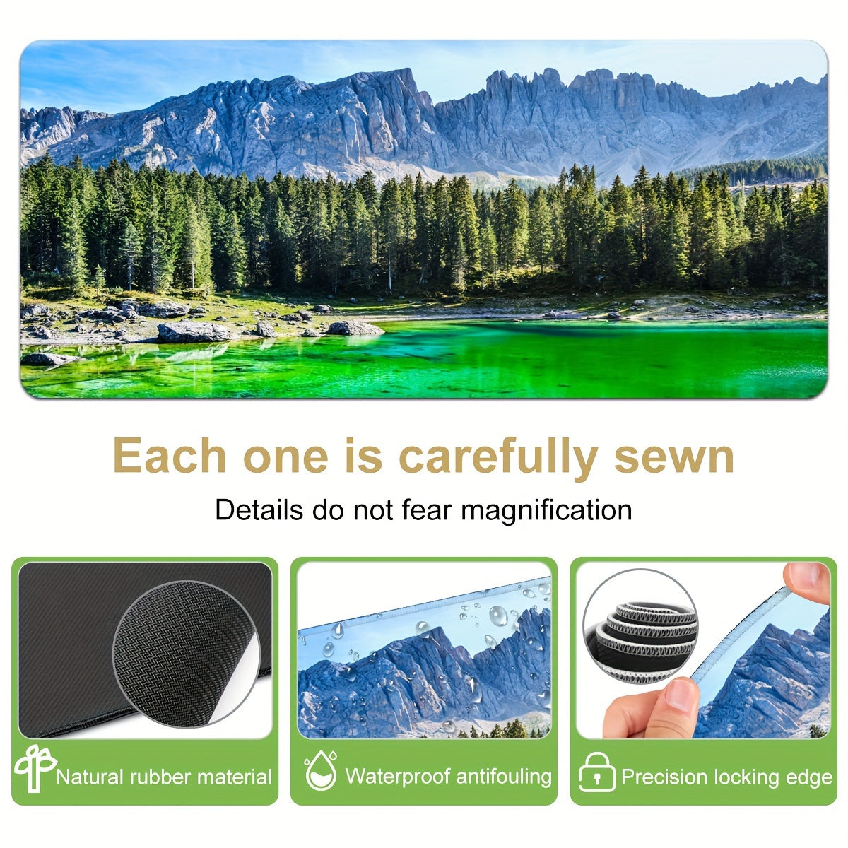 Large Nature Landscape Mouse Pad Non-slip Office Desk Pad