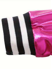 Girls Fleece Lined Hooded Jacket for Fall Winter