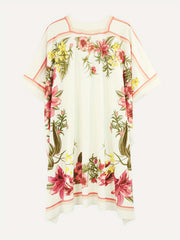 Women's Floral Print Beach Cover Up Scarf