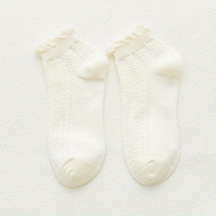 Soft Ruffle Socks Low Cut Short Women's Stockings