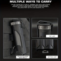 Waterproof MOLLE Case for CR123 AAA Batteries