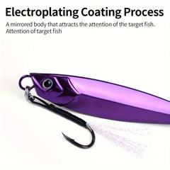52g Metal Spoon Jig Fishing Lure for Freshwater & Saltwater Tackles