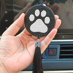 DIY Diamond Painting Car Ornament Home Crafts Holiday Gift Little Paw