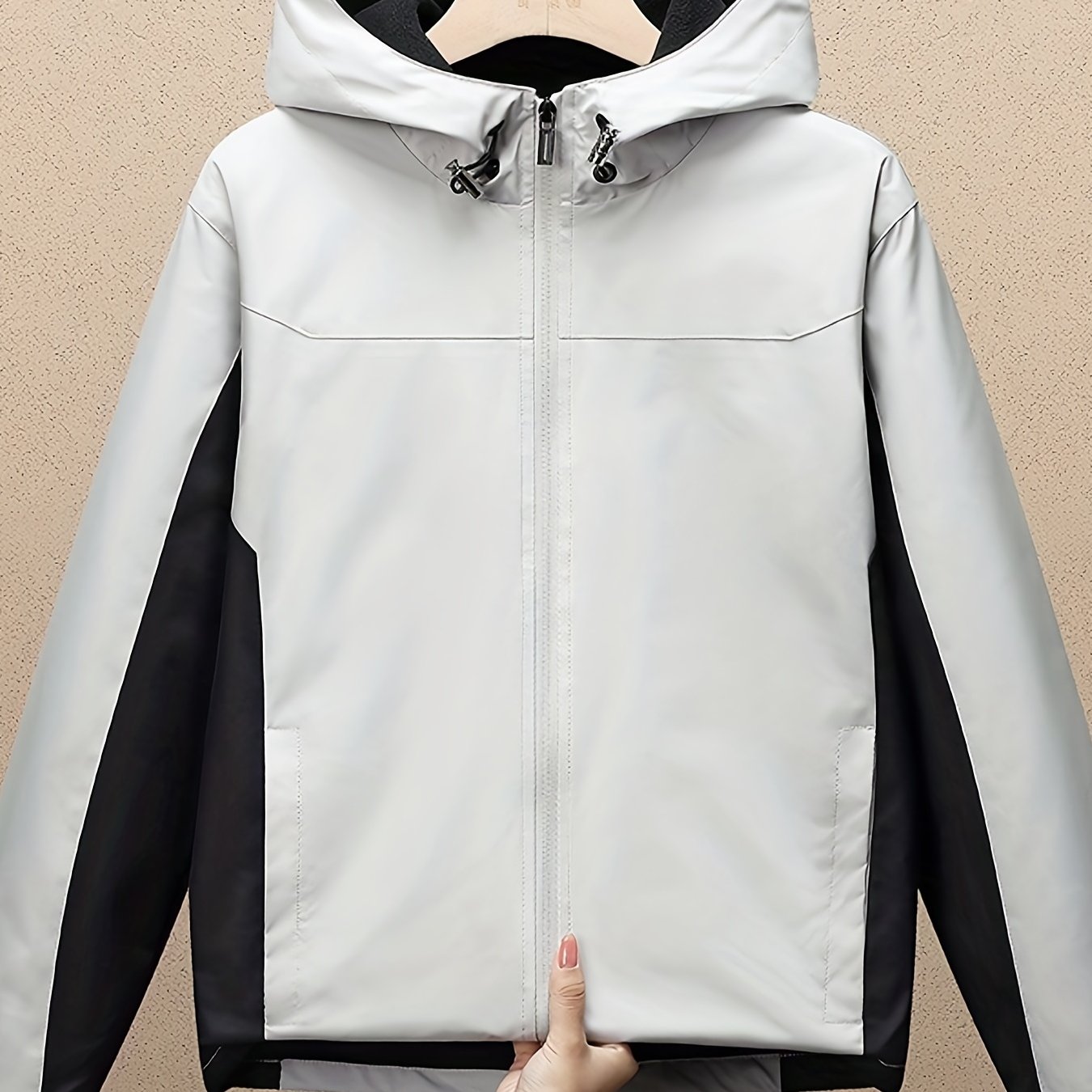 Boys Hooded Jacket Top Zipper Windbreaker Active Sports Kids Clothes