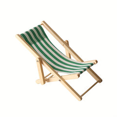 Mini Wooden Beach Chair Model Small Furniture Outdoor Lounge Chair