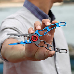 Outdoor Fishing Pliers With Lock Rust-proof Fishing Line Cutter