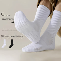 Men's Mid Crew Sport Socks - Sweat Absorbing & Breathable for Basketball