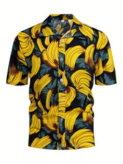 Men's Hawaiian Print Shirt Lightweight Casual Shirt