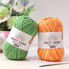 80 Acrylic 20 Rayon Polyester Cotton Yarn Gradient Thread for DIY Knitting