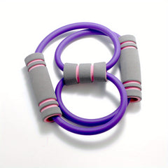 8 Shaped Yoga Tension Belt for Full Body Training - Rubber Resistance Band