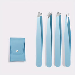4pcs Eyebrow Tweezer Face Hair Puller Eyebrow Clip