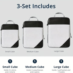 Compression Suitcases Packing Cubes Travel Organizer Handheld Clot...