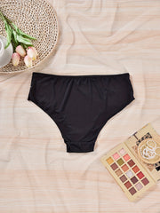 2 Pack Women's Plus Size Lace Back High Stretch Panties Set