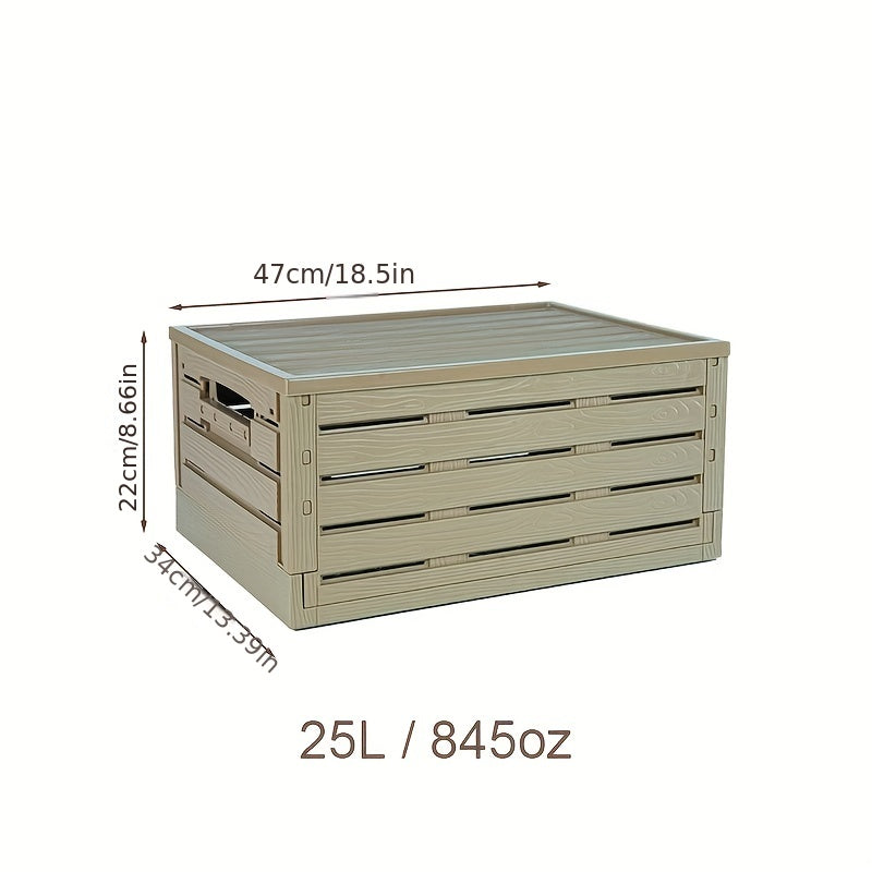 Stylish Wood Grain Foldable Storage Box