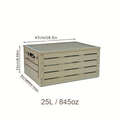Stylish Wood Grain Foldable Storage Box