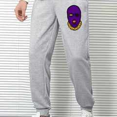 Cartoon Man Print Men's Sports Pants Casual Drawstring Joggers