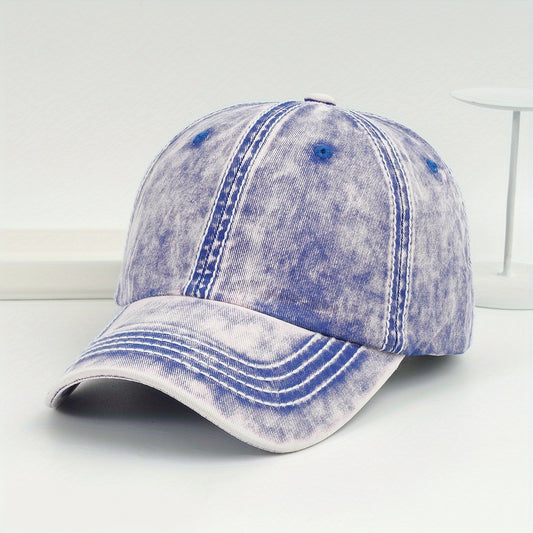Vintage Washed Denim Trucker Cap for Women