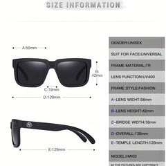 Men's Square Frame Sunglasses for Sun Protection