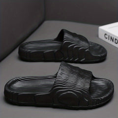 Men's Non Slip Slides Lightweight Open Toe Quick Dry Slippers
