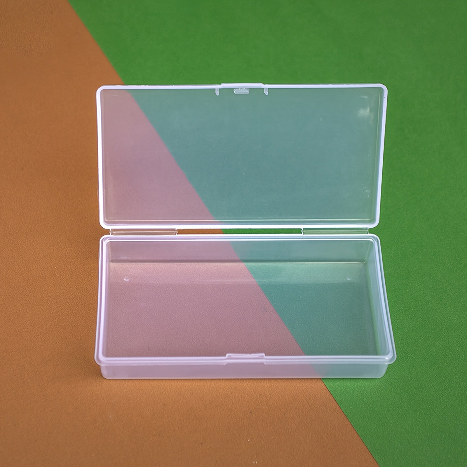 Plastic Transparent Jewelry Storage Box Nail Rhinestone Case