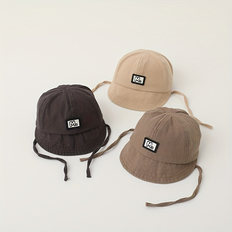 Unisex Sunshade Bucket Hat with M Label for Kids