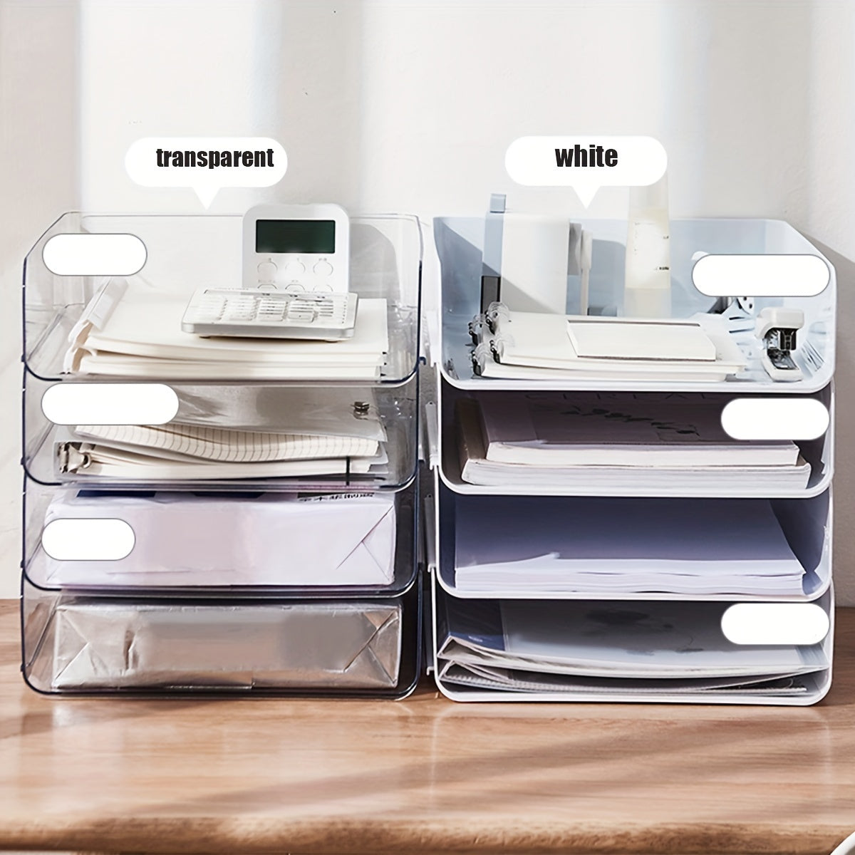 Stackable Office Supplies Storage Boxes