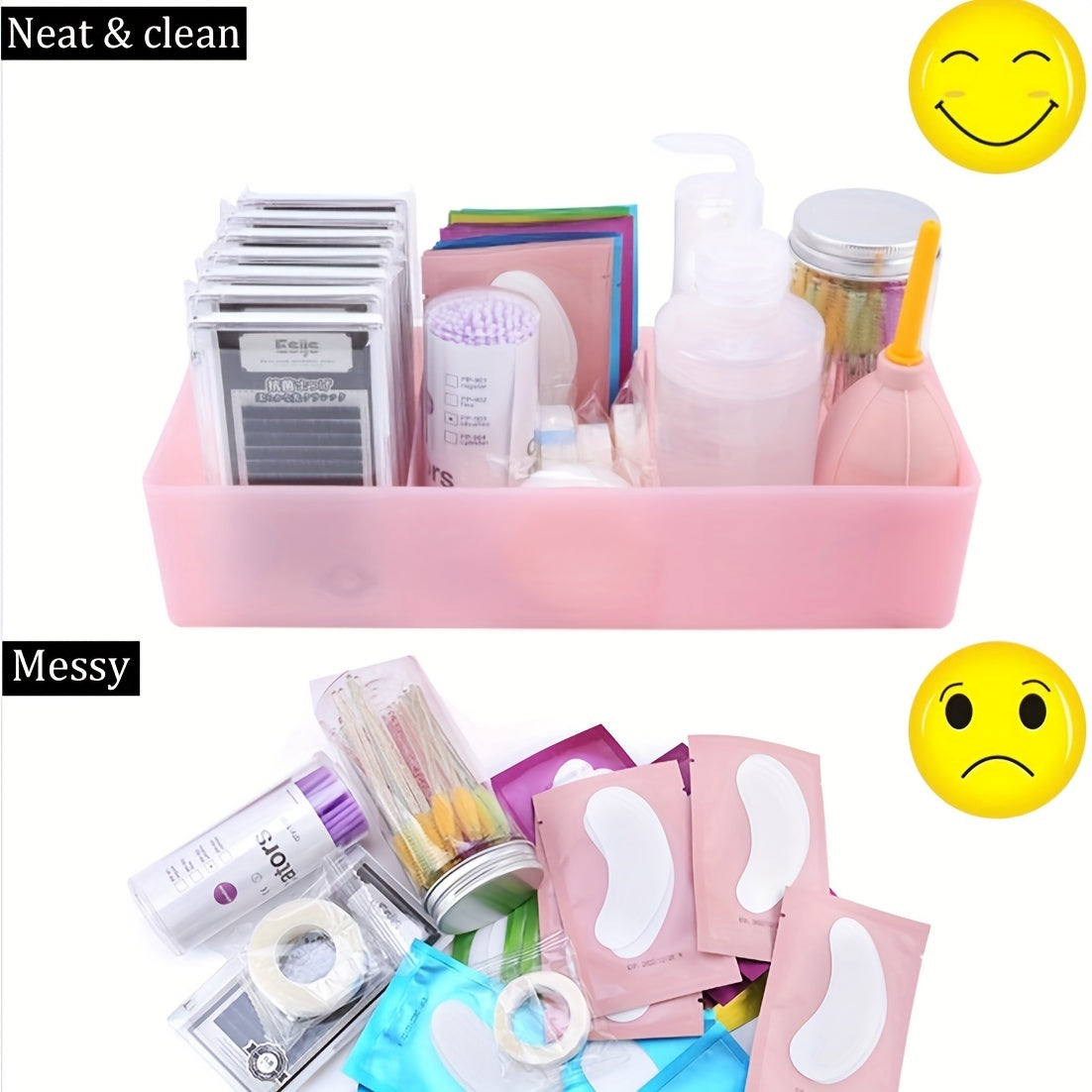 Large Capacity Eyelash Tool Storage Box for Lash Extension