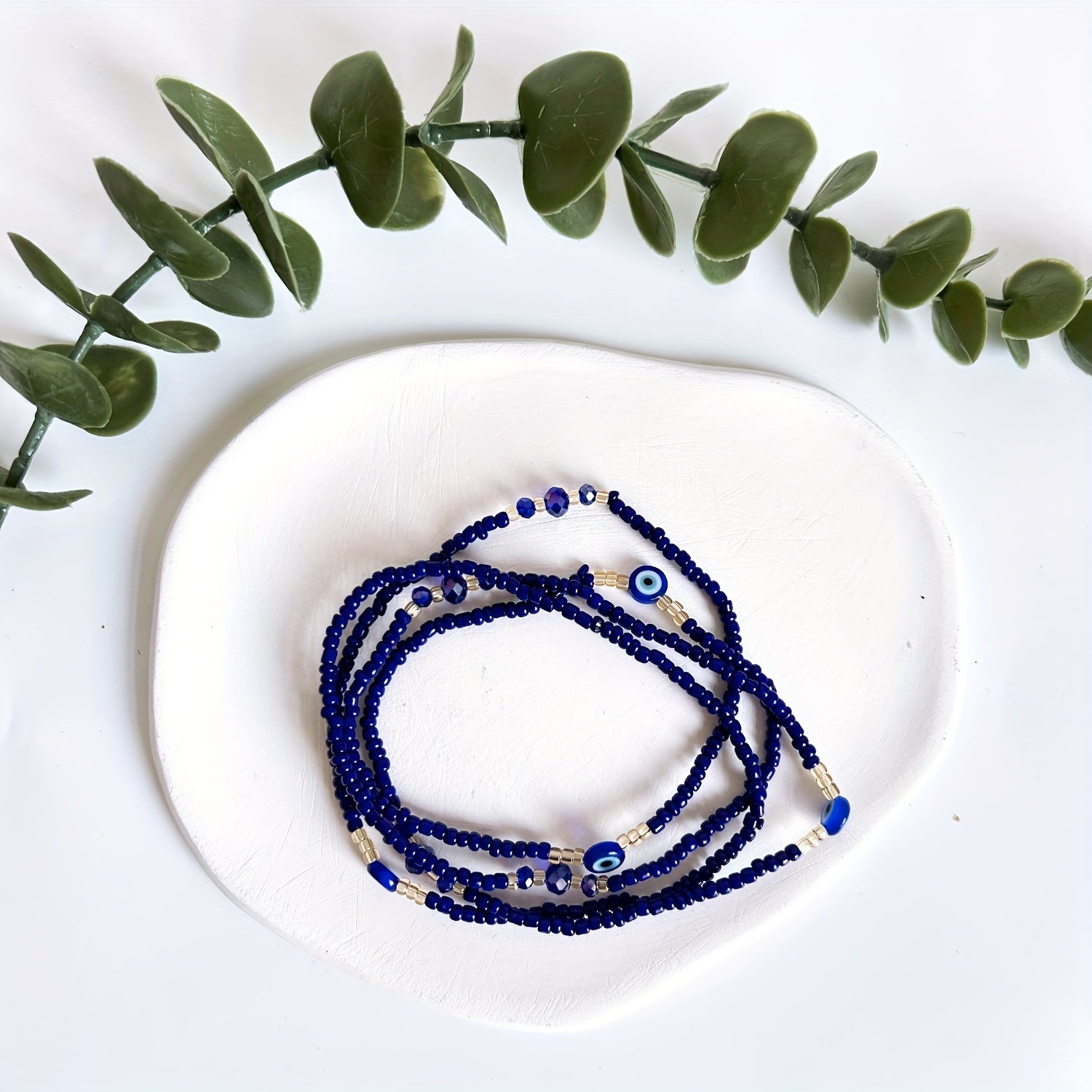 Glow In The Dark Waist Bead Evil Eye African Waist Chain For Girls