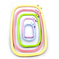 Macaroon Oval Embroidery Hoop ABS Hand Frame