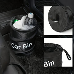 Foldable Car Garbage Bin Universal Car Seat Back Hanging