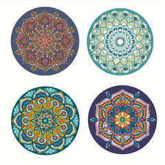 Non-Slip Yoga Mat Large Round Striped Mute Cushion