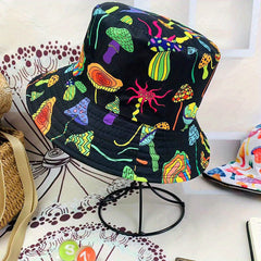 Hip hop Mushroom Graffiti Fisherman Hat