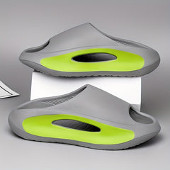 Men's Lightweight Slippers Open Toe Home Shoes For Shower Spring Summer