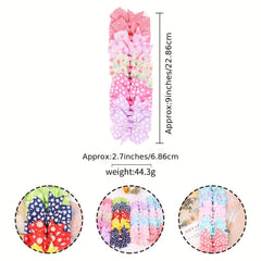 10pcs Floral Bow Hair Clips for Baby Girls