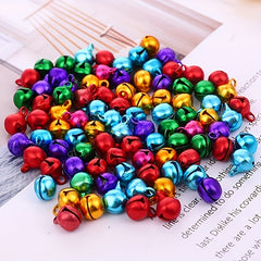 200Pcs 6-8mm Mixed Jingle Bells for DIY Jewelry Crafts