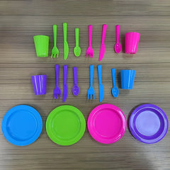 Pretend Play Dishes Little Chef Set Kids Serving Dishes Playset