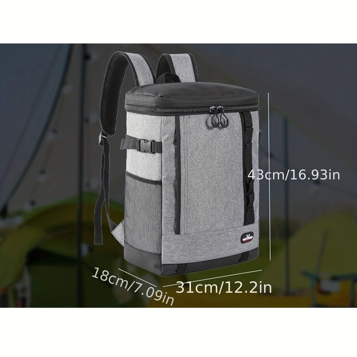 Large Capacity Red Wine Insulated Backpack for Outdoor Picnics