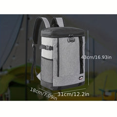 Large Capacity Red Wine Insulated Backpack for Outdoor Picnics