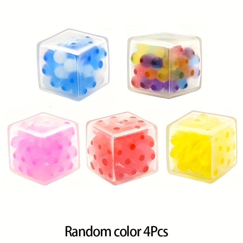 16pcs Multicolor Squishy Cube Pinch Balls Fidget Toys Sensory Relax