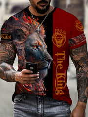 Lion King 3D Men's Long Sleeve T-Shirt Autumn Tee