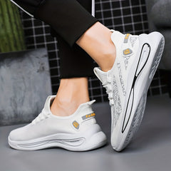Men's Slip on Sneakers with Shoelaces Odor Resistant Athletic Shoes