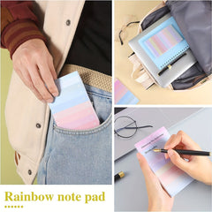 1pc 50 Sheets To Do List Sticky Notes Multicolor Lined Sticky Notes Memo Pad