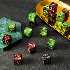 12-Piece Set Arithmetic Dice for Math Education, Magic Games, and Party Fun