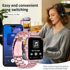 Metal Stainless Steel Smart Watch for Android & iOS