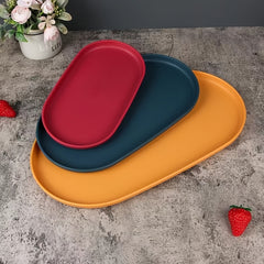 Oval Tea Cup Tray Restaurant Coffee Tray Storage Tray