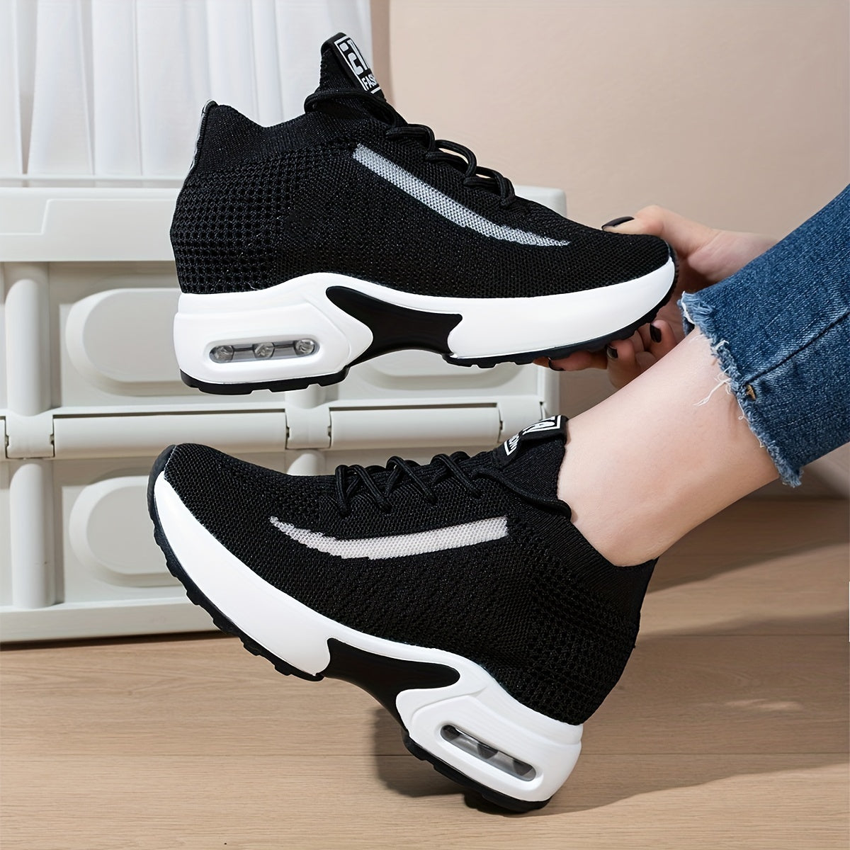 Women's Outdoor Air Cushion Sneakers Lightweight Running Shoes