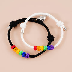 Rainbow Pineapple Knot Gay Couple LGBT Love Heart Bra